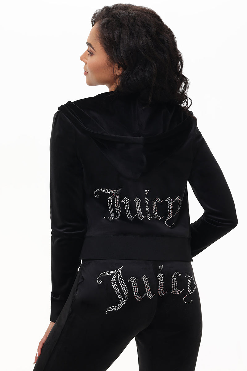 OG Big Bling Velour Set-Black