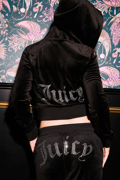 OG Big Bling Velour Set-Black
